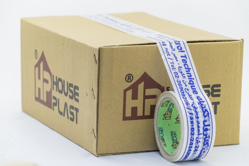 اقوي بكر سلوتيب مطبوع Printed Tape للمصانع اطبع اسمك وشعارك علي اقوي سلوتيب شفاف والوان اطبع سولتيب